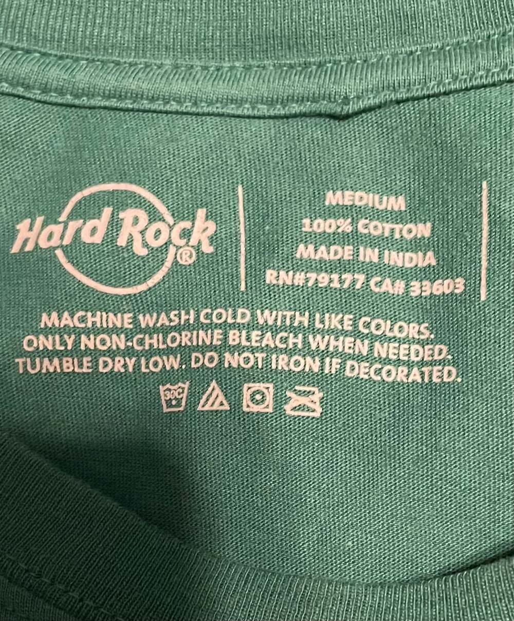 Hard Rock Cafe Orlando Green Graphic Short Sleeve T-Shirt - Picture 3 of 8